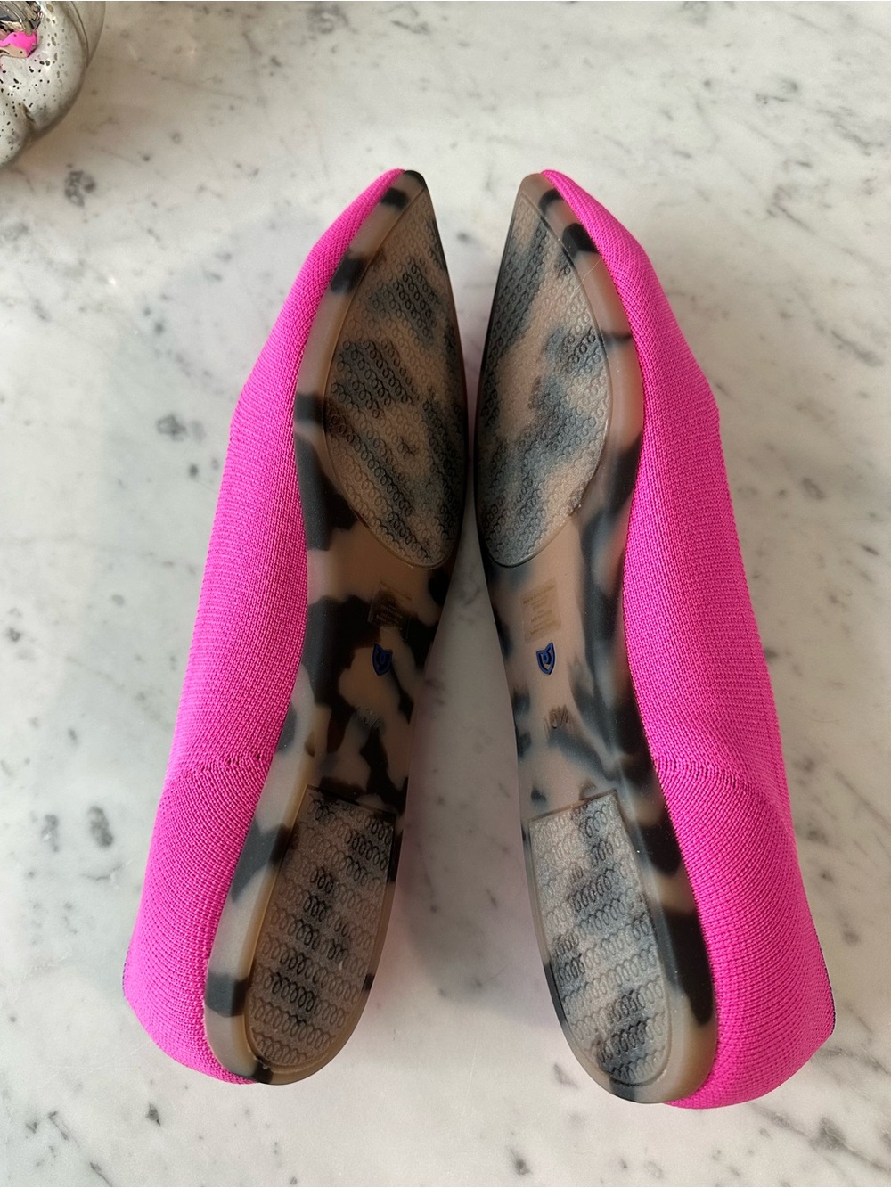 NEW - Rothy's The Point Flat in Dragon Fruit Hot Pink - Picture 2 of 4